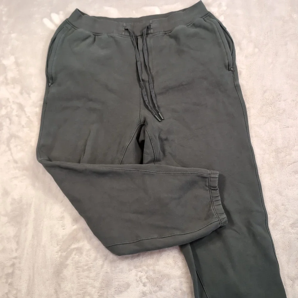Lululemon‎ Steady State Classic-Fit Jogger Men Large Green Fleece Sweatpants